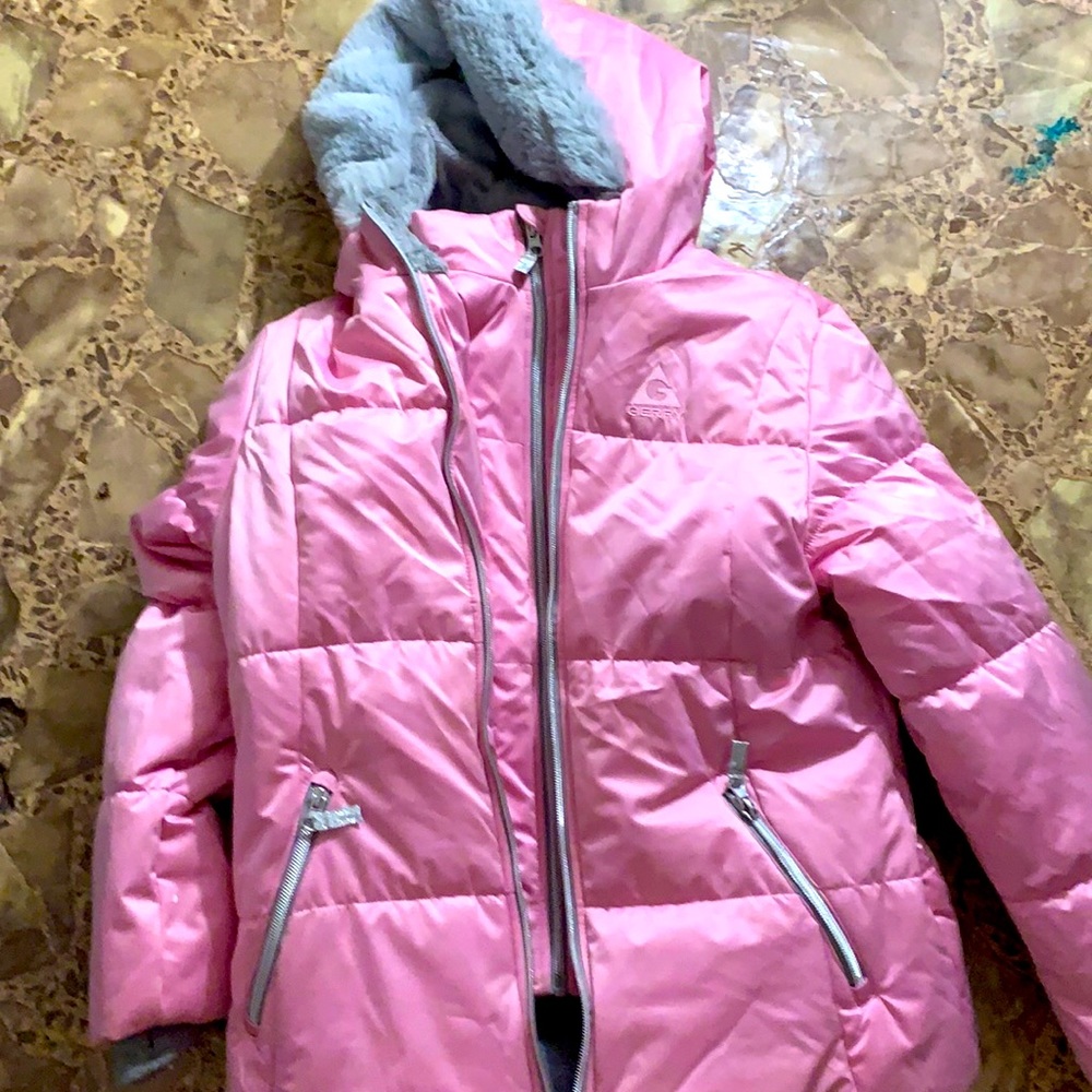 pink coat